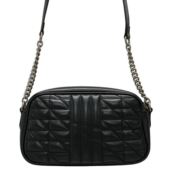 Auth GUCCI GG Marmont 447632 Black Leather Shoulder Bag - Picture 2 of 16